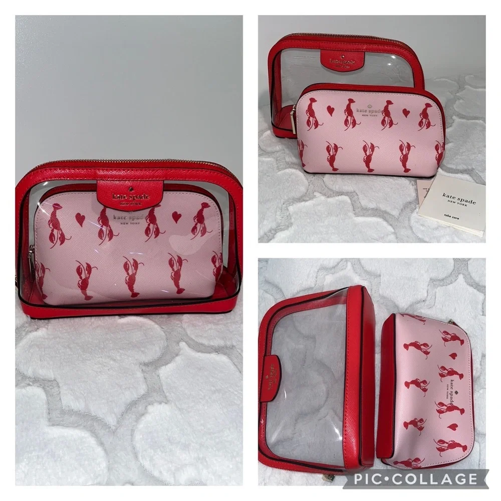 FIRM! kate spade Love Shack Lobsters Dual Cosmetics Bags